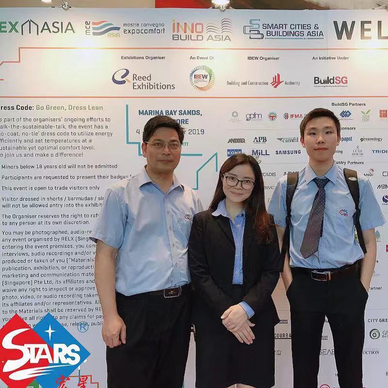 nhóm h.stars tham gia triển lãm mce ở singapore